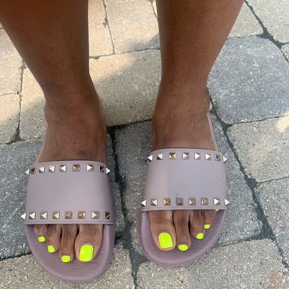 Valentino Shoes - Valentino rockstud Rubber Sandal size 40